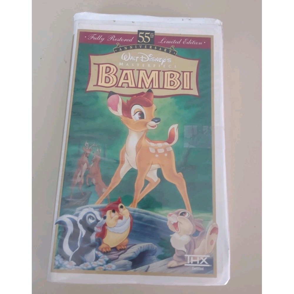 Disney Bambi VHS 1997 55th Anniversary Masterpiece Edition Family Classic